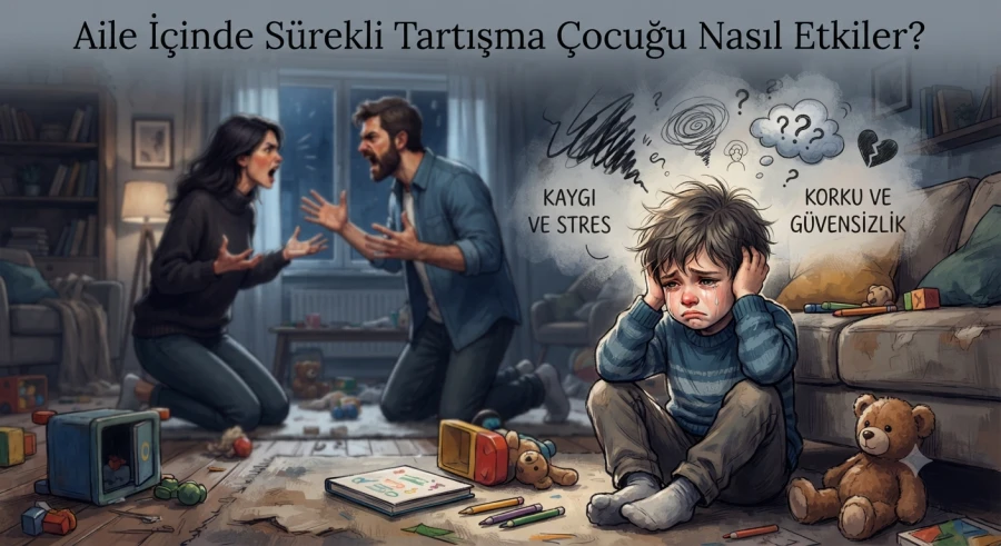Aile İçinde Sürekli Tartışma Çocuğu Nasıl Etkiler?