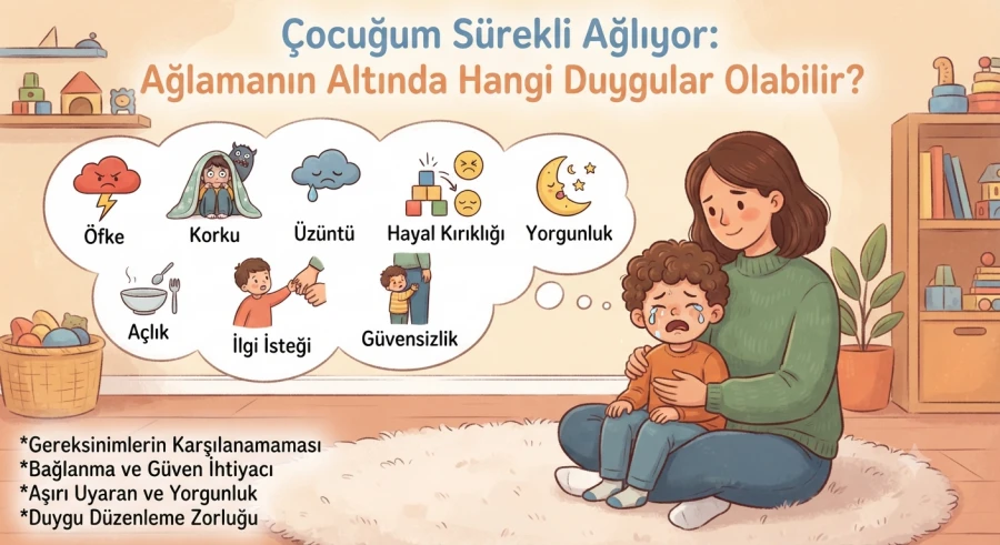 Çocuğum Sürekli Ağlıyor: Ağlamanın Altında Hangi Duygular Olabilir?